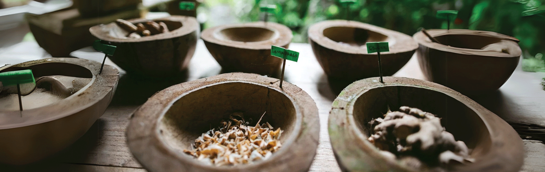 Healing Herbs, Best Ganja In Negril Image of medicine bowls