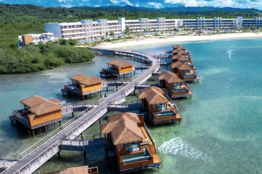 Canabis Delivery at Princess Grand Jamaica, Negril Weed Delivery, image of senses at the mangrove overwater bungalos