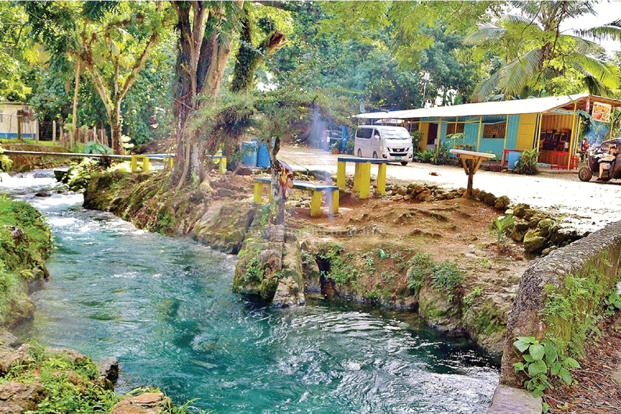 roaring river jamaica, best weed in negril, image of roaring river 